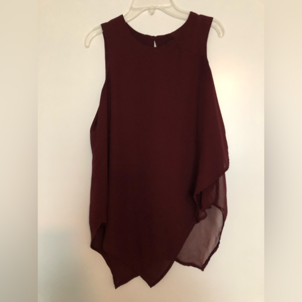 Mossimo burgundy blouse